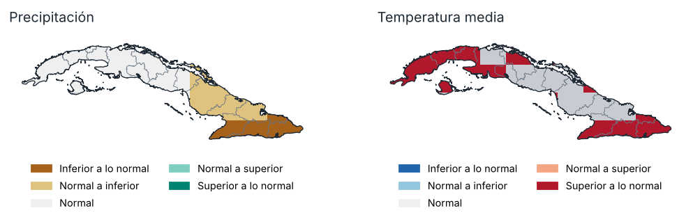 Perspectiva para Sep–Nov 2026: tercil más probable
