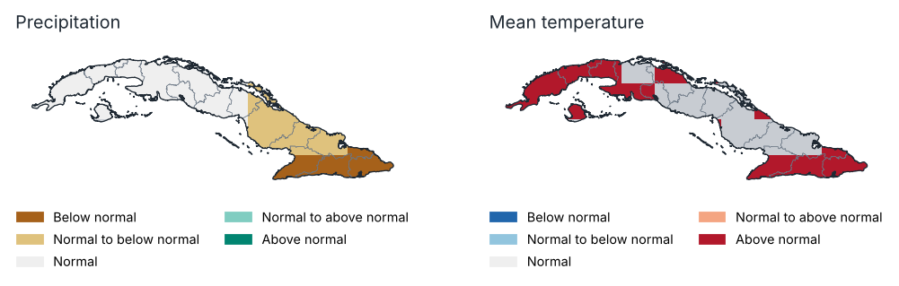 Outlook for Sep–Nov 2026: most likely tercile