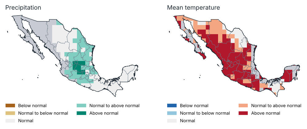 Outlook for May 2026: most likely tercile