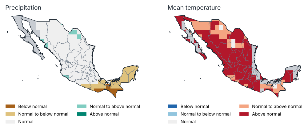 Outlook for May–Jul 2026: most likely tercile