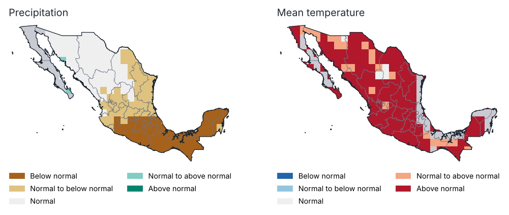 Outlook for Jul–Sep 2026: most likely tercile