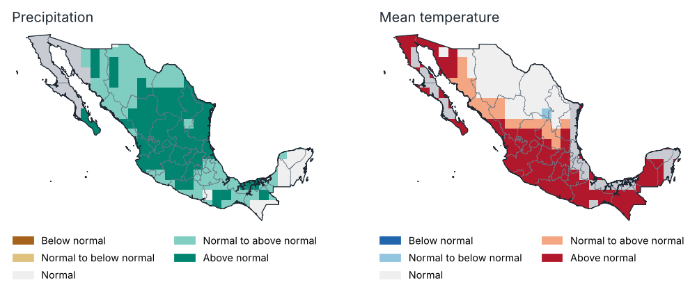 Outlook for October 2026: most likely tercile