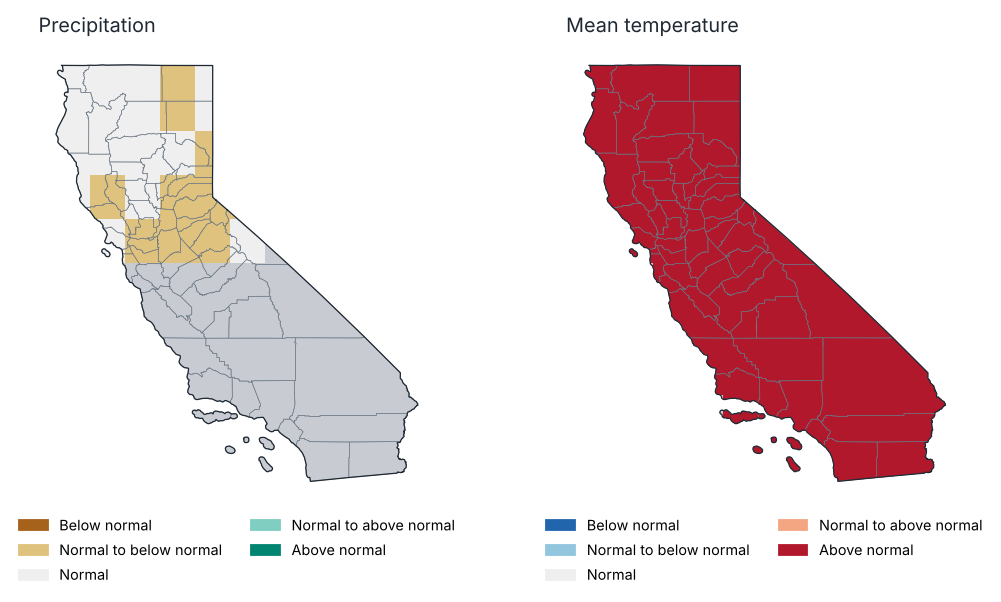 Outlook for October 2026: most likely tercile