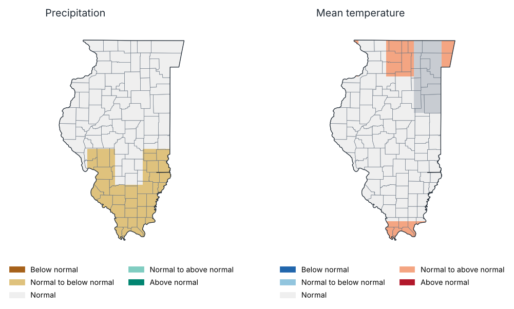Outlook for October 2026: most likely tercile