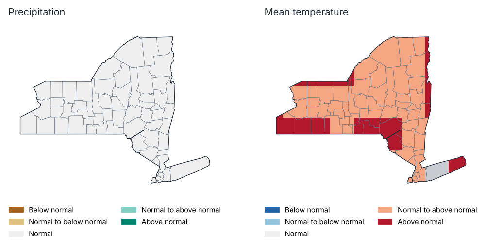 Outlook for Oct–Dec 2026: most likely tercile